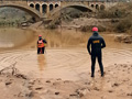 Efectivos del BIEM II en tareas de búsqueda en las inundaciones en Málaga
