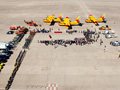Vista general de la ceremonia celebrada en la base aérea de Torrejón