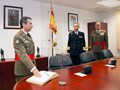 El teniente general Muro, prestando juramento como nuevo jefe de la UME
