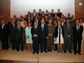 Foto de familia de todos los condecorados con la medalla al Mérito de Protección Civil.