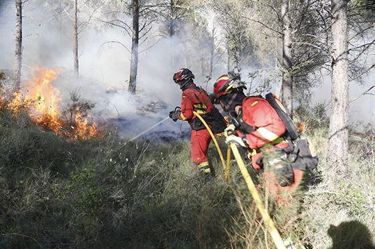 Finaliza el mes de julio con más de 20 intervenciones de la UME en incendios forestales