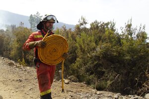 A lo largo de más de una semana, el dispositivo desplegado ha logrado controlar el fuego que, según datos del 112 de la Comunidad Canaria, ha afectado a más de 14.700 hectáreas de terreno