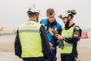 Durante la reclasificación en la Base Aérea de Torrejón, los evaluadores han comprobado el proceso del equipo para desplegarse en el extranjero ante un supuesto terremoto y las actuaciones sobre el terreno