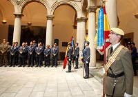 En el acto también le fue impuesta la Corbata de la Orden del Mérito Civil a la bandera del Mando Aéreo General