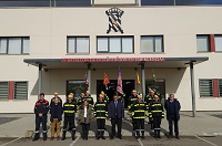 Los representantes del Gobierno de Navarra han sido recibidos en las instalaciones del BIEM en la Base Aérea de Zaragoza
