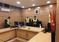Equipos de la UME en los juzgados de Plaza Castilla
