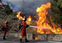 En Ávila, la UME ha desplegado 172 militares con 52 vehículos para colaborar en la extinción del incendio forestal de Gavilanes