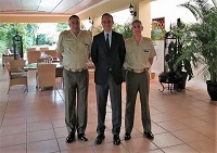 Con el embajador de España en Honduras, Miguel Albero Suárez