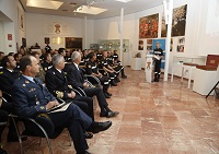 Durante su exposición, el teniente general Alcañiz ha repasado y analizado las más de 40 actuaciones que ha llevado a cabo la Unidad Militar de Emergencias durante este año.