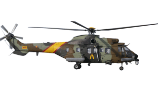Helicóptero Cougar (HU-27). Total: 2.