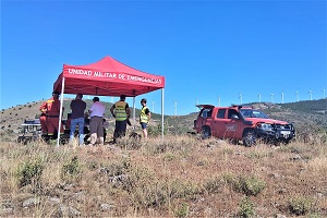 Las unidades de la UME desplegadas realizaron vuelos en coordinación con otros intervinientes en la emergencia