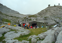 Vivac del equipo Ruso