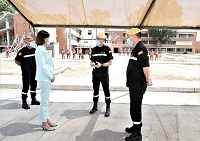 Explicación de la demostración dinámica. La capacidad USAR es una de las siete que la UME aporta al Mecanismo Europeo de Protección Civil, de los cuales cuatro están ya certificados por el propio Mecanismo