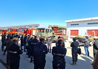En una de las visitas que se realizan en el Curso, loa alumnos han conocido las capacidades y medios de actuación del BIEM I ante emergencias