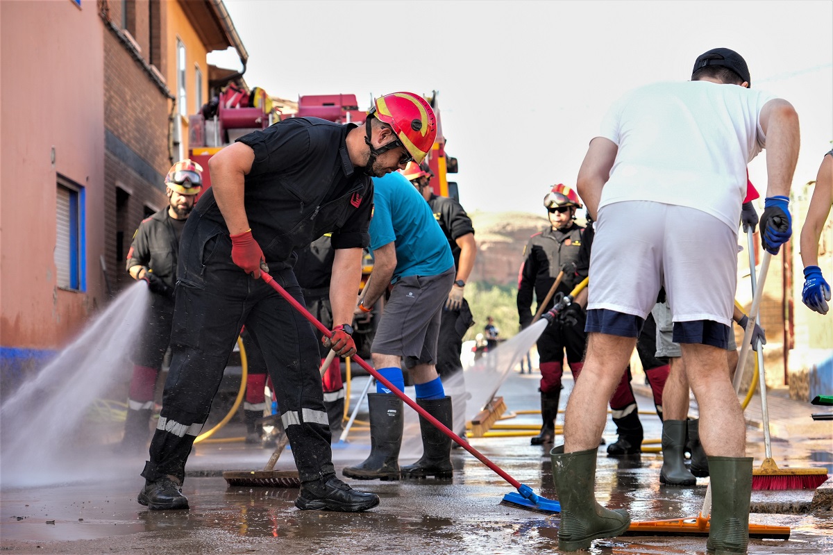 Los batallones de intervenci&oacute;n BIEM III y BIEM IV, fueron los encargados de realizar los trabajos en las localidades de Azuara y Letux