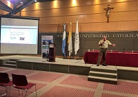 El capitán Corrochano impartió su conferencia ante empresas e intervinientes reconocidos internacionalmente