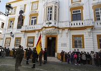 Acto de arriado de la Bandera