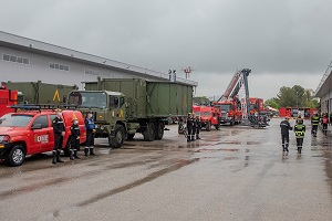 Exposición estática de parte del material con el que está equipada la UME
