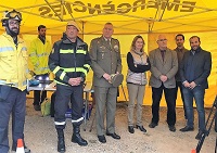 Diversas autoridades, tanto civiles como militares, siguieron la evolución de simulacro