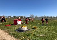 En las tareas de extinción de incendios forestales, el empleo eficiente del agua es fundamental