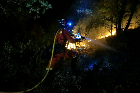 Hasta 400 efectivos de la UME han colaborado en la extinci&oacute;n de los incendios forestales de Cogolludo, Bustares y Uju&eacute;