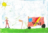 Adriana Fuego Caro resultó la ganadora del primer premio en la categoría A (de 2 a 6 años)