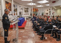 Los ponentes de la UME, con el teniente general Alcañiz al frente, han presentado una visión actual sobre el liderazgo aplicado a las emergencias.