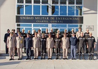 Tras su llegada, la delegación encabezada por el ministro de Defensa de Egipto, se procedió a realizar la tradicional foto de familia