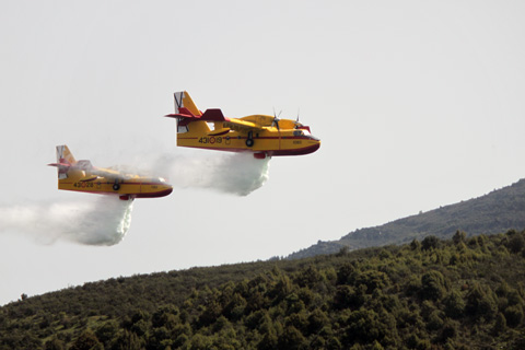 La AGRUMEDA coordina sus medios a&eacute;reos ante su actuaci&oacute;n en la lucha contra incendios forestales
