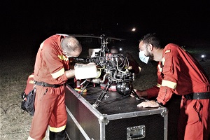 Los despliegues de la UME se completan con 33 militares del RAIEM  y otros siete del BTUME, que aportaron información de puntos calientes mediante el vuelo de los drones en el arco nocturno