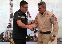 Al finalizar las escuelas prácticas se realizó un acto de clausura en las que el Jefe del BIEM I hizo entrega de los diplomas acreditativos al pesonal asistente