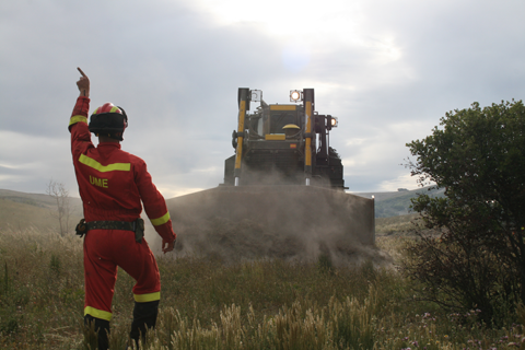 El IV Batallón de Intervención en Emergencias ha puesto en práctica de diferentes procedimientos de extinción, logísticos y de seguridad.