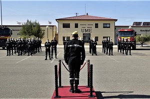 El pasado miércoles se clausuró el Curso de Restace Terrestre en un Acto presidido por el general Segundo Jefe de la UME, general de división Cuesta Casquero, en la sede del BIEM IV, Zaragoza