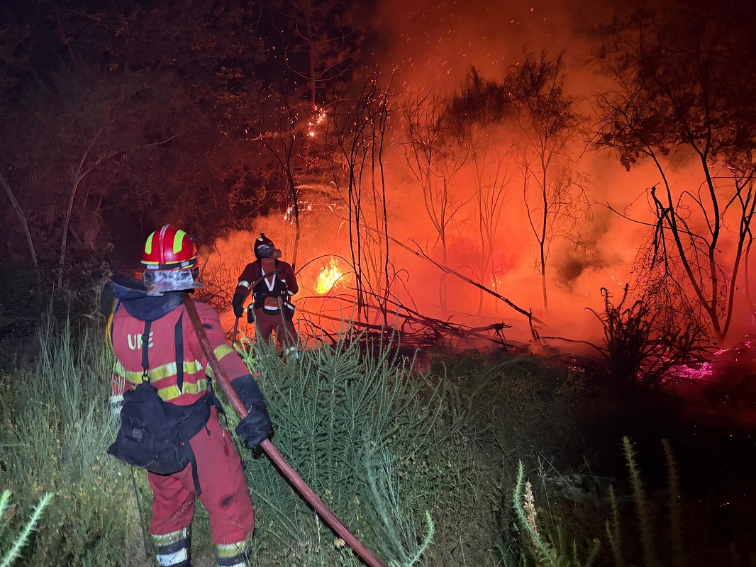 Los militares de la UME se integraron de forma fluida en el dispositivo de extinci&oacute;n portugu&eacute;s