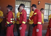 La tranquilidad del día ha permitido conocer mejor a los integrantes de la Brigada 304 de CONAF.