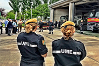 Se les ha ofrecido,  una presentación de las capacidades, medios y misiones de la UME