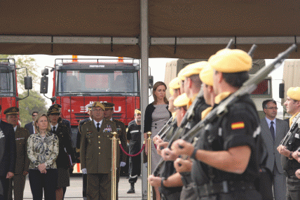 Para finalizar con un desfile de la fuerza que participó en la parada