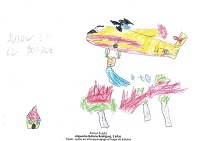 Dibujo ganador en la categroría de 3 a 6 años