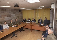 A la reunión también asistió personal de la Guardia Real y del INTA