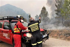 En Azuébar, Castellón, partiparon 297 militares del Tercer y Cuarto Batallón de Intervención