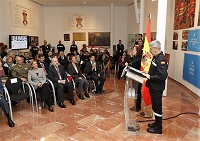 En su alocución, el teniente general Alcañiz destacó que la UME seguirá esforzándose con garra y poniendo todo su corazón para ayudar a los que más lo necesitan en emergencias y catástrofes