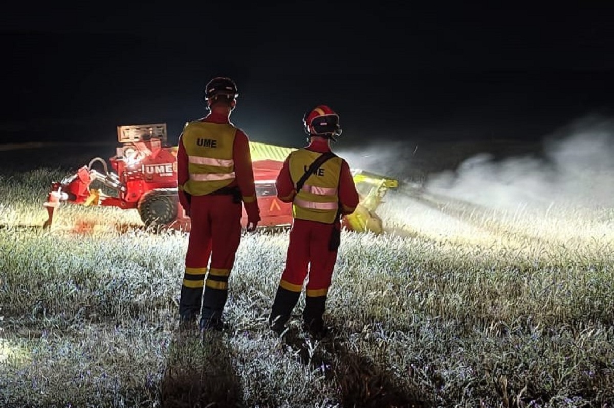 Los efectivos de la UME hacen frente a la tensi&oacute;n de simulacros realistas que reproducen cronol&oacute;gicamente toda la cadena de la emergencia