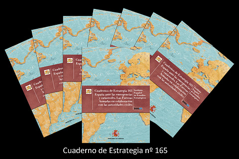 &quot;Espa&ntilde;a ante las emergencias y cat&aacute;strofes. Las Fuerzas Armadas en la colaboraci&oacute;n con las autoridades civiles&quot; es el Cuaderno de Estrategia n&ordm; 165 que pretende convertirse en un importante trabajo de an&aacute;lisis de todas las herramientas del Estado ante cat&aacute;strofes o necesidades p&uacute;blicas.