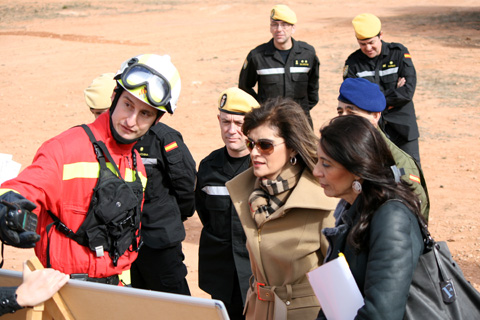 La Delegada del Gobierno en la Comunidad Valenciana visita las instalaciones de la UME en la Base Militar &ldquo;Jaime I&rdquo; de B&eacute;tera