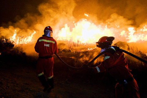 Ataque directo contra el fuego