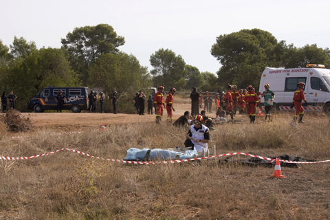 La UME participa en un ejercicio de atentado terrorista, organizado por el Cuerpo Nacional de Policía de la Comunidad Valenciana