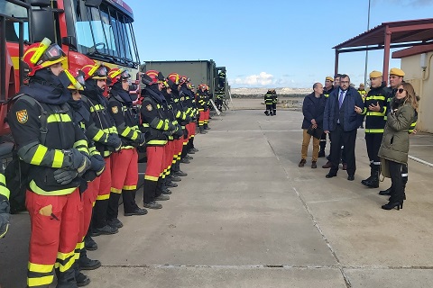 Han podido comprobar durante su visita las capacidades de la UME