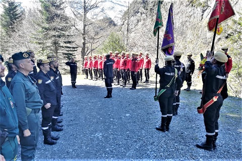 El Jefe de la UME, teniente general Miguel Alca&ntilde;iz, presidi&oacute; el acto de homenaje