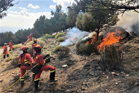 Despliegue en el incendio de Sotillo de la Adrada (&Aacute;vila)