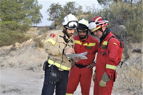 Trabajo conjunto con los Bombers de la Generalitat